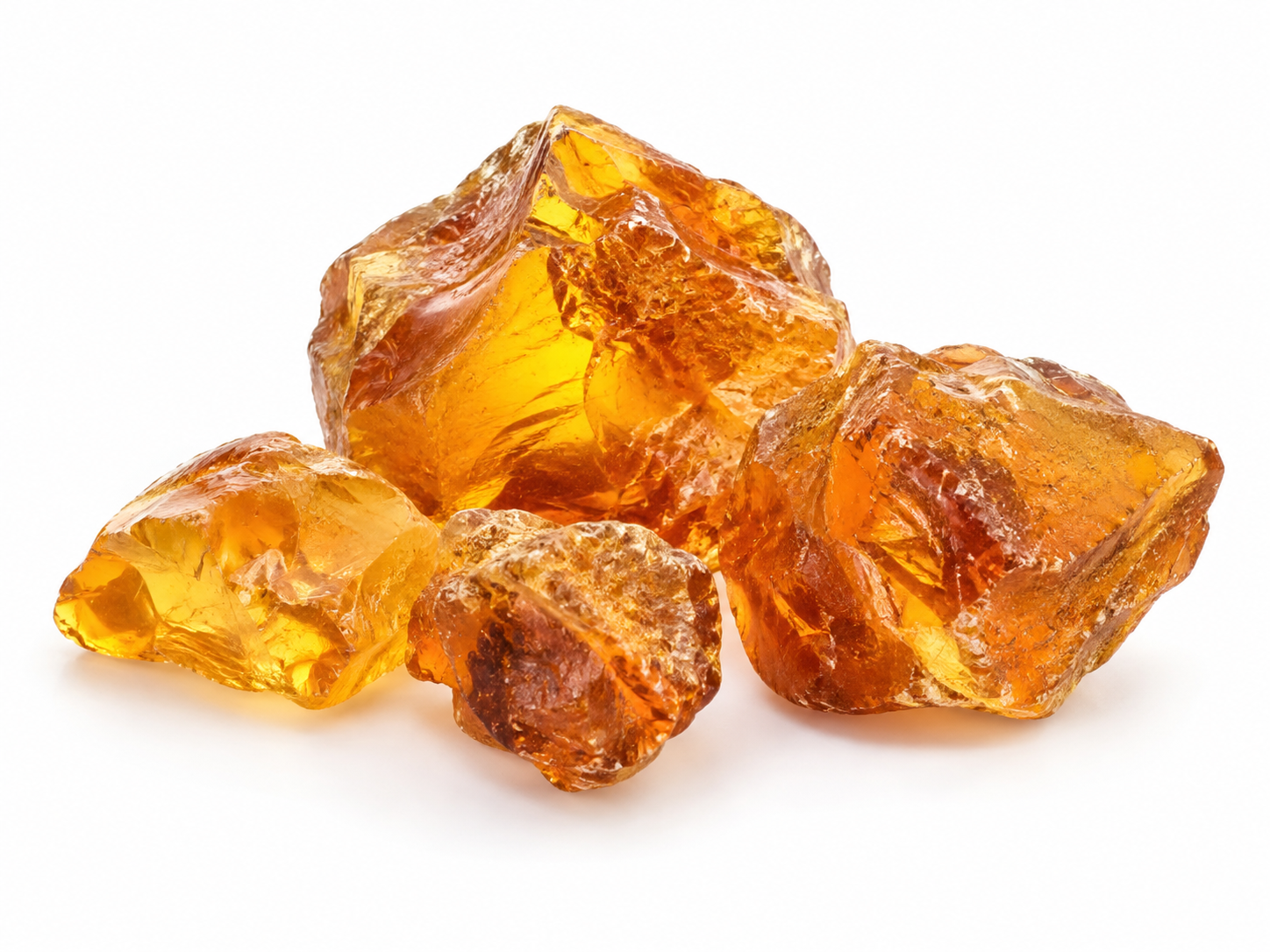 Ingredients Amber botanical on a white background